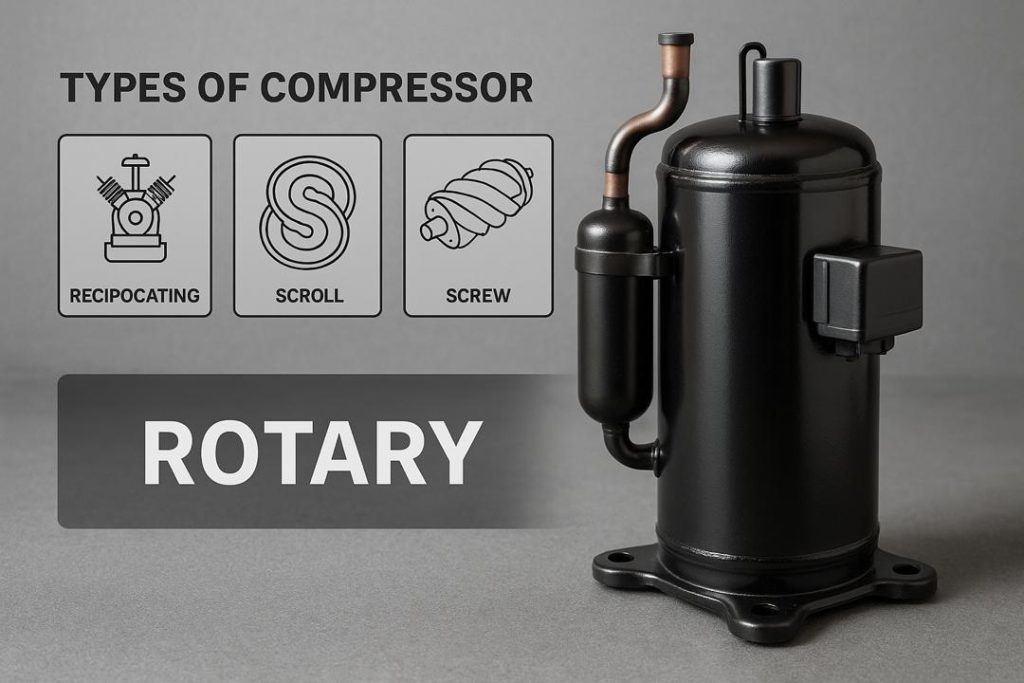 تصویر کمپرسور روتاری برای کولر گازی مناسب مشهد - مناسب برای شرایط آب‌وهوایی